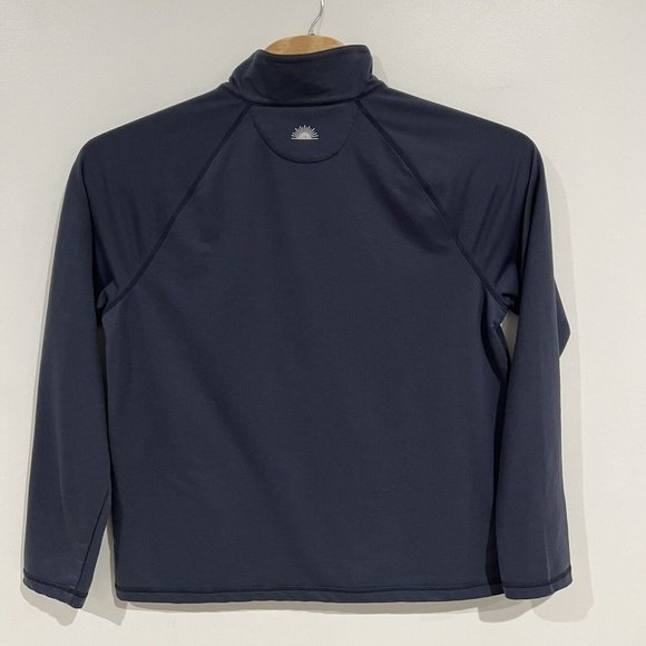 Faherty Legend Quarter Zip Sweater Mens XL Blue Long Sleeve Pullover - Picture 2 of 13